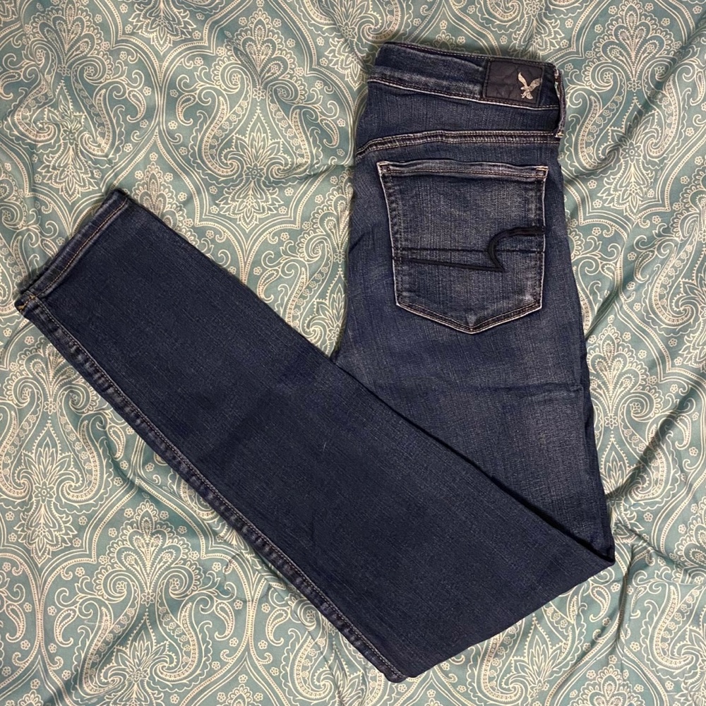 American Eagle Super Super Stretch Skinny 8 Long
